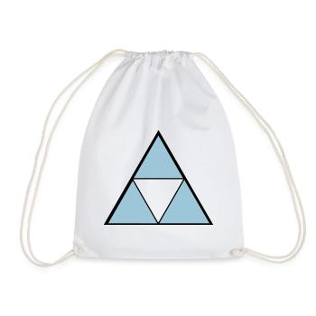 Hipster Triangle - Sac de sport léger - blanc - Devant