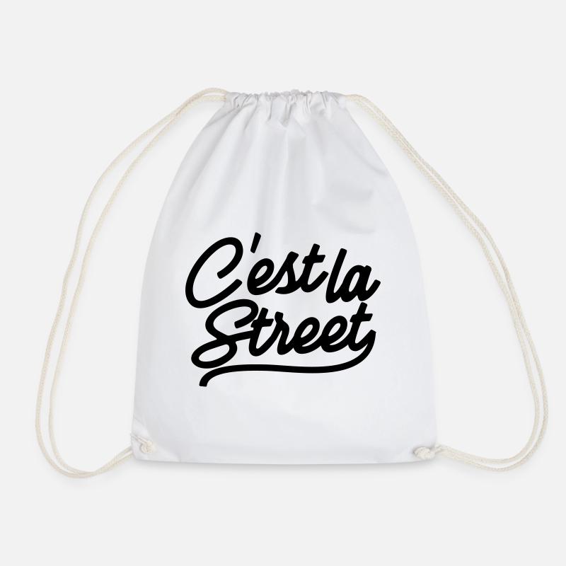 It's the street - Drawstring Bag - white