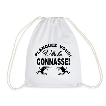 Planquez vous voilà la Chiante Cadeau Humour - Sac de sport léger - blanc - Devant