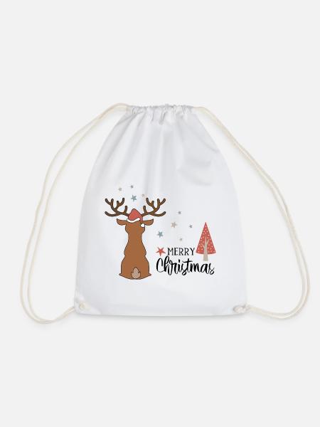 Weihnachten - Turnbeutel - Weiß