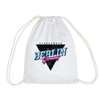 Berlin Deutschland Stadt Skyline Vintage Retro - Turnbeutel - Weiß - Vorne