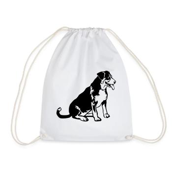 Entlebucher Sennenhund - Sac de sport léger - blanc - Devant