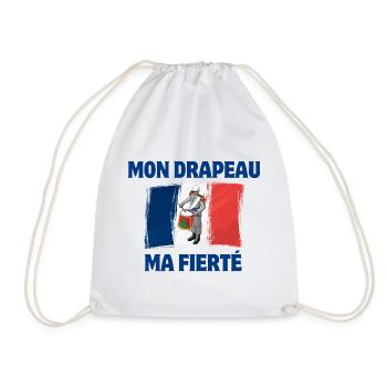 Français, drapeau Français, vive la France - Sac de sport léger - blanc - Devant