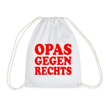Opas gegen rechts - Turnbeutel - Weiß - Vorne