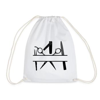 Bannière de texte des attributs de pédicure - Sac de sport léger - blanc - Devant