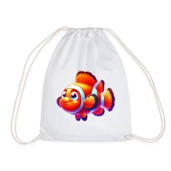 Clownfisch - Turnbeutel - Weiß - Vorne