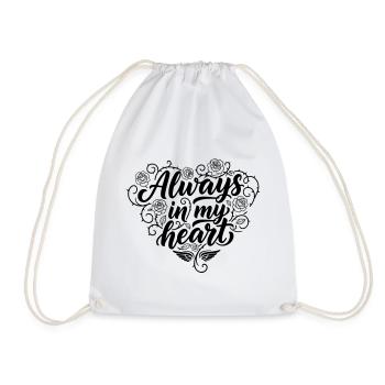 Tatouage Calligraphie Design Tu es ma paix - Sac de sport léger - blanc - Devant