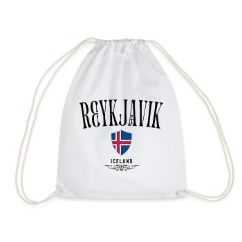 Souvenir Reykjavik, design élégant Reykjavik - Sac de sport léger - blanc - Devant