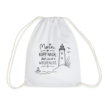 Moin Kopp high cloudless - Drawstring Bag - white - Front