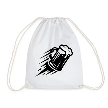 Beer Glass Symbol Wheat Beer - Drawstring Bag - white - Front