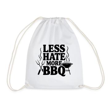 Moins de haine, plus de barbecue - Sac de sport léger - blanc - Devant