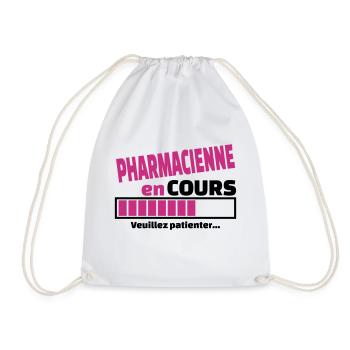 pharmacienne en cours - Sac de sport léger - blanc - Devant