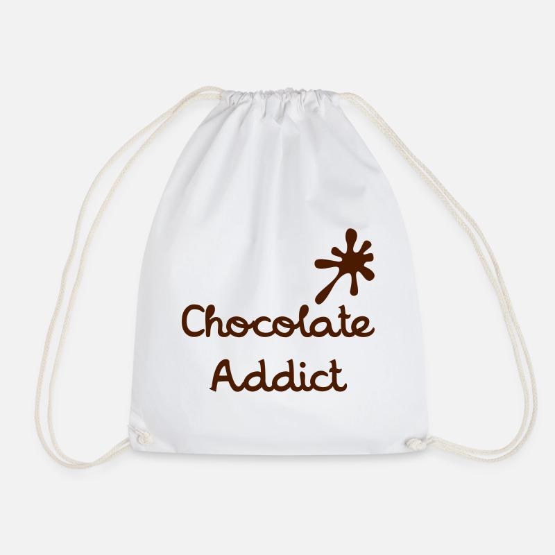 Chocolate Addict - Turnbeutel - Weiß