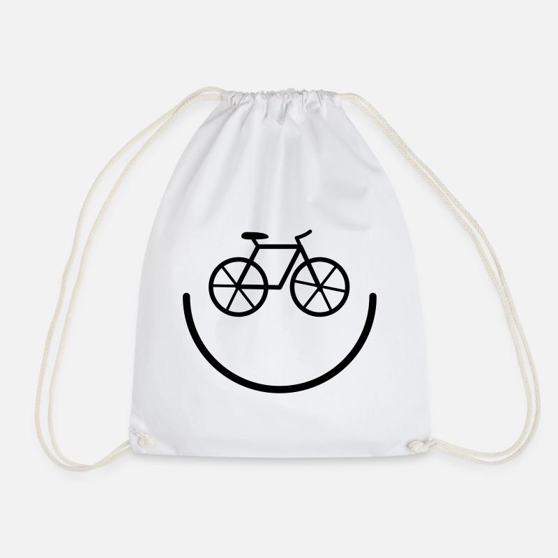 Fahrrad - Turnbeutel - Weiß