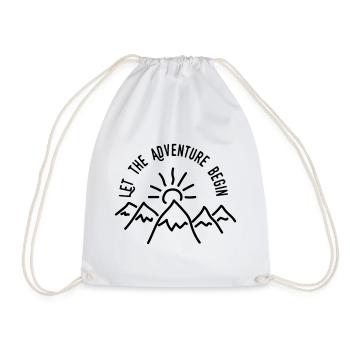 AD Let the Adventure Begin - Turnbeutel - Weiß - Vorne