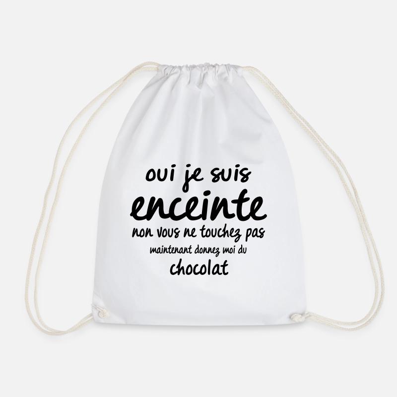 oui je suis enceinte - Sac de sport léger - blanc