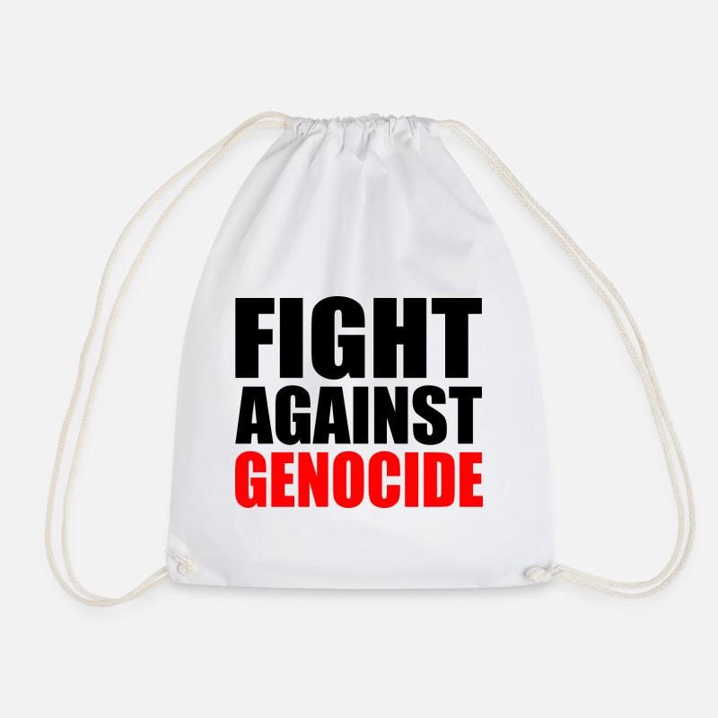 Fight against genocide - Turnbeutel - Weiß