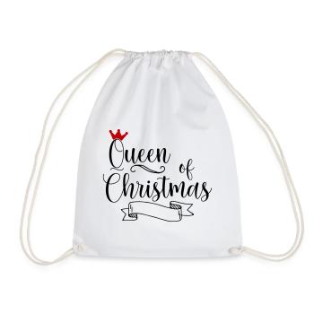 Queen of Christmas - Drawstring Bag - white - Front