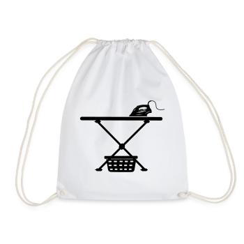 Srichplak en fer et panier à linge - Sac de sport léger - blanc - Devant