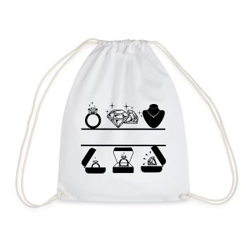 Logo du bijoutier - Sac de sport léger - blanc - Devant
