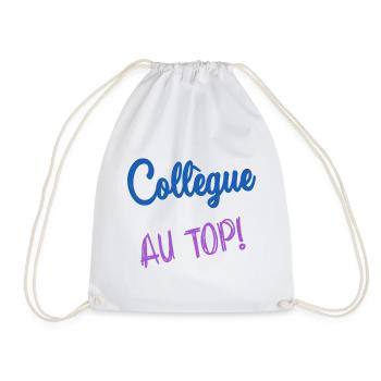 COLLEAGUE. START. EMPLOYMENT. HUMOR. MANAGER. CHIEF - Drawstring Bag - white - Front