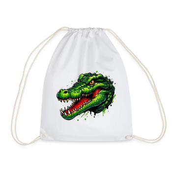 Crocodile - Sac de sport léger - blanc - Devant