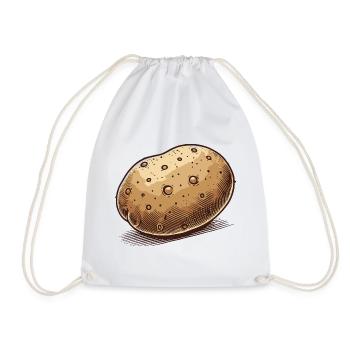 Pomme de terre - Sac de sport léger - blanc - Devant