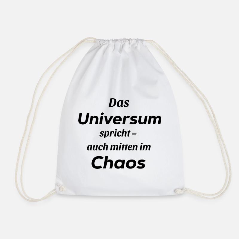 Das_Universum - Drawstring Bag - white