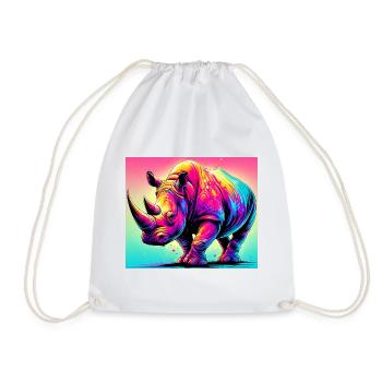 Nashorn - Turnbeutel - Weiß - Vorne