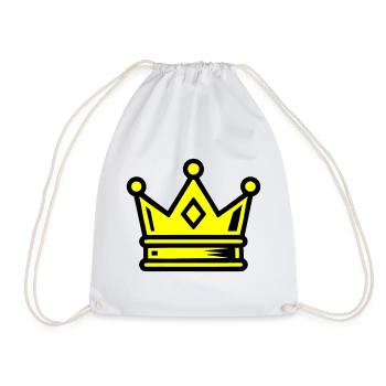 Symbole de la couronne - Sac de sport léger - blanc - Devant
