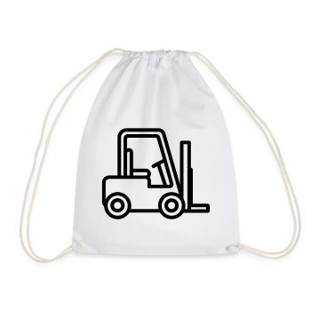 Chariot élévateur - Sac de sport léger - blanc - Devant