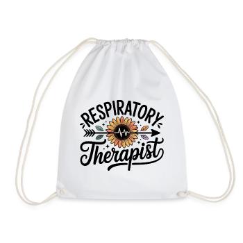 Inspiration pour le battement de cœur de tournesol - Sac de sport léger - blanc - Devant