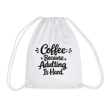 Bureau de la phrase drôle du café - Sac de sport léger - blanc - Devant
