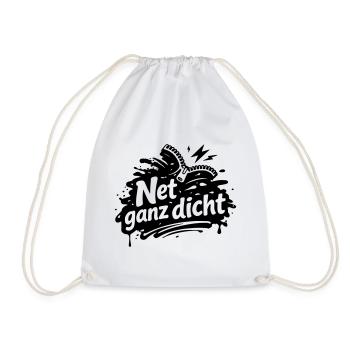Net ganz dicht - Turnbeutel - Weiß - Vorne