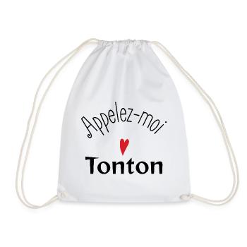 Call me Uncle For Men - Drawstring Bag - white - Front