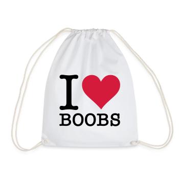 I love seins - Sac de sport léger - blanc - Devant