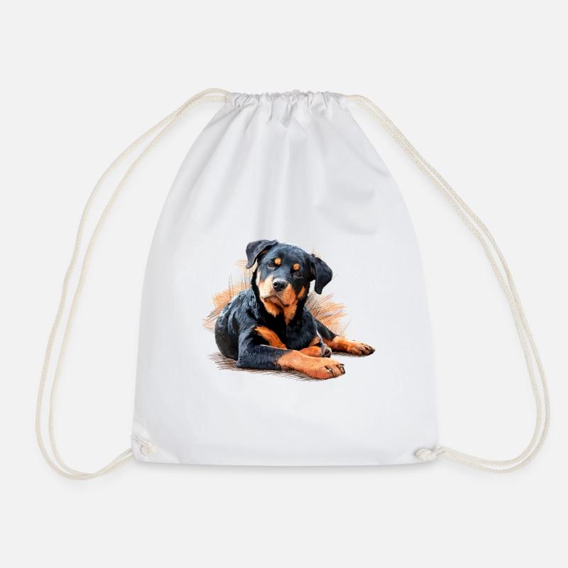 Rottweiler - Turnbeutel - Weiß