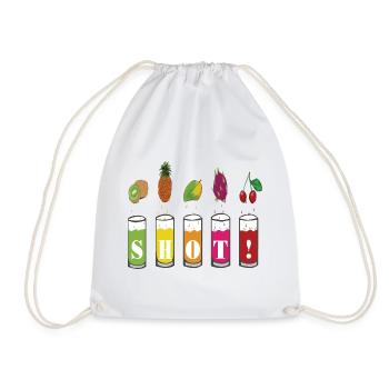 boissons de vacances poussèrent - Sac de sport léger - blanc - Devant