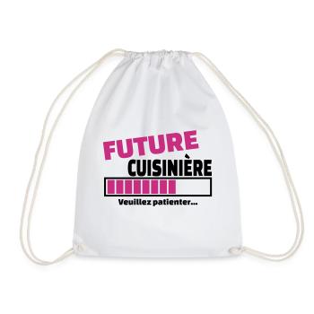 future cuisinière - Sac de sport léger - blanc - Devant