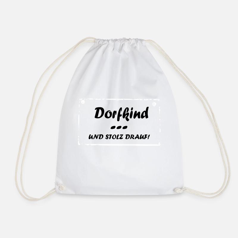 Dorfkind und stolz drauf - Turnbeutel - Weiß