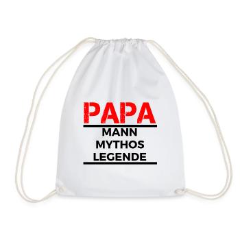 Papa, homme, mythe, légende - Sac de sport léger - blanc - Devant