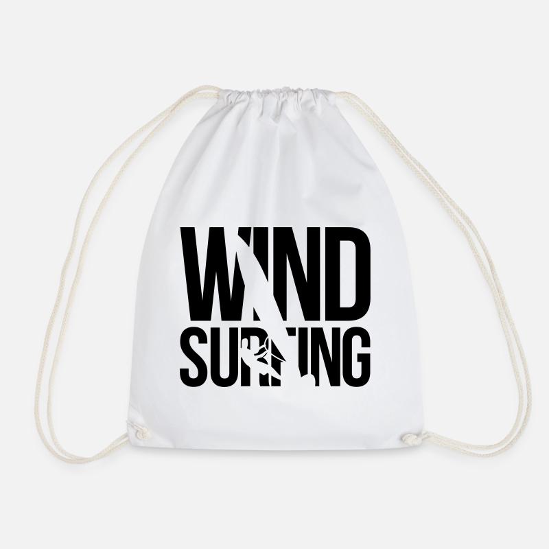 Windsurfen windsurfing - Turnbeutel - Weiß