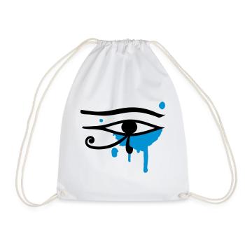 The Eye of Horus - Drawstring Bag - white - Front
