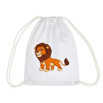 Lion - King of the Beasts - Drawstring Bag - white - Front