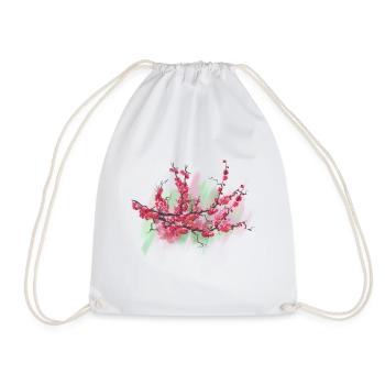 sakura - Drawstring Bag - white - Front