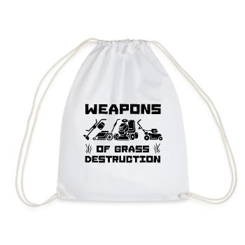 Weapons of Grass Destruction - Drawstring Bag - white - Front