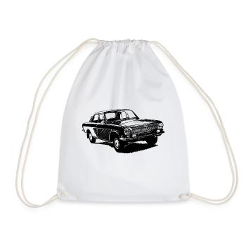 Volga GAZ 24 - Drawstring Bag - white - Front