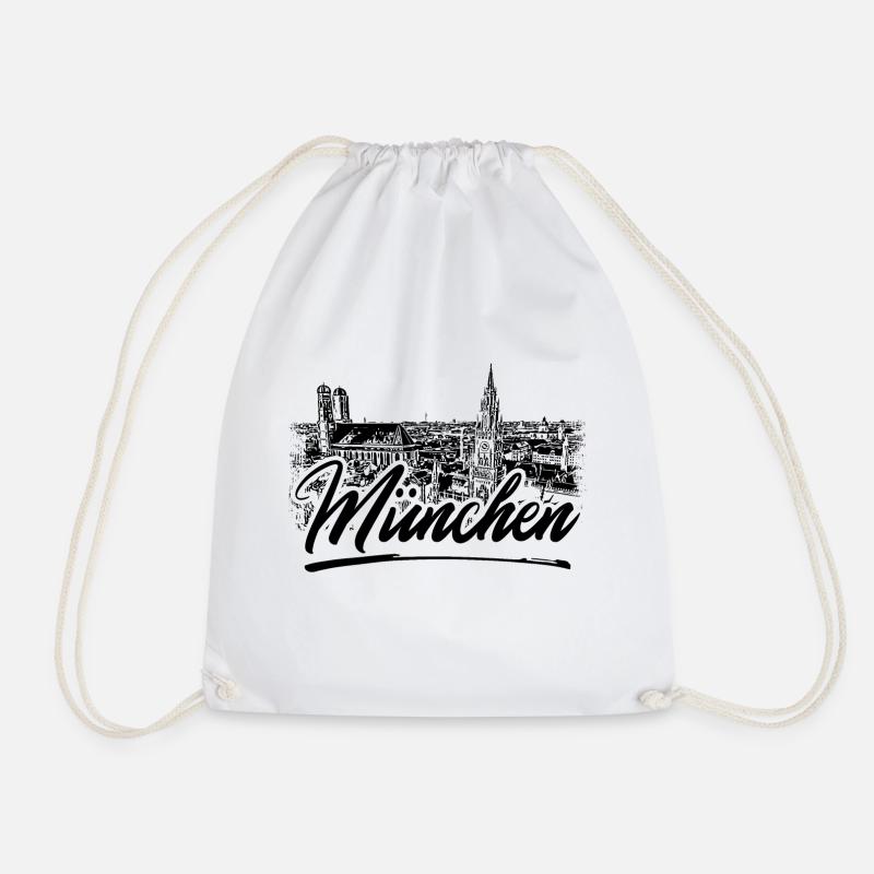 München Design - Turnbeutel - Weiß