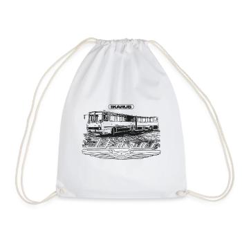Ikarus - bus articulé - Sac de sport léger - blanc - Devant