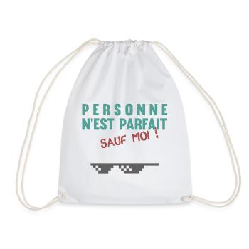 Personne n'est parfait... sauf moi ! - Sac de sport léger - blanc - Devant